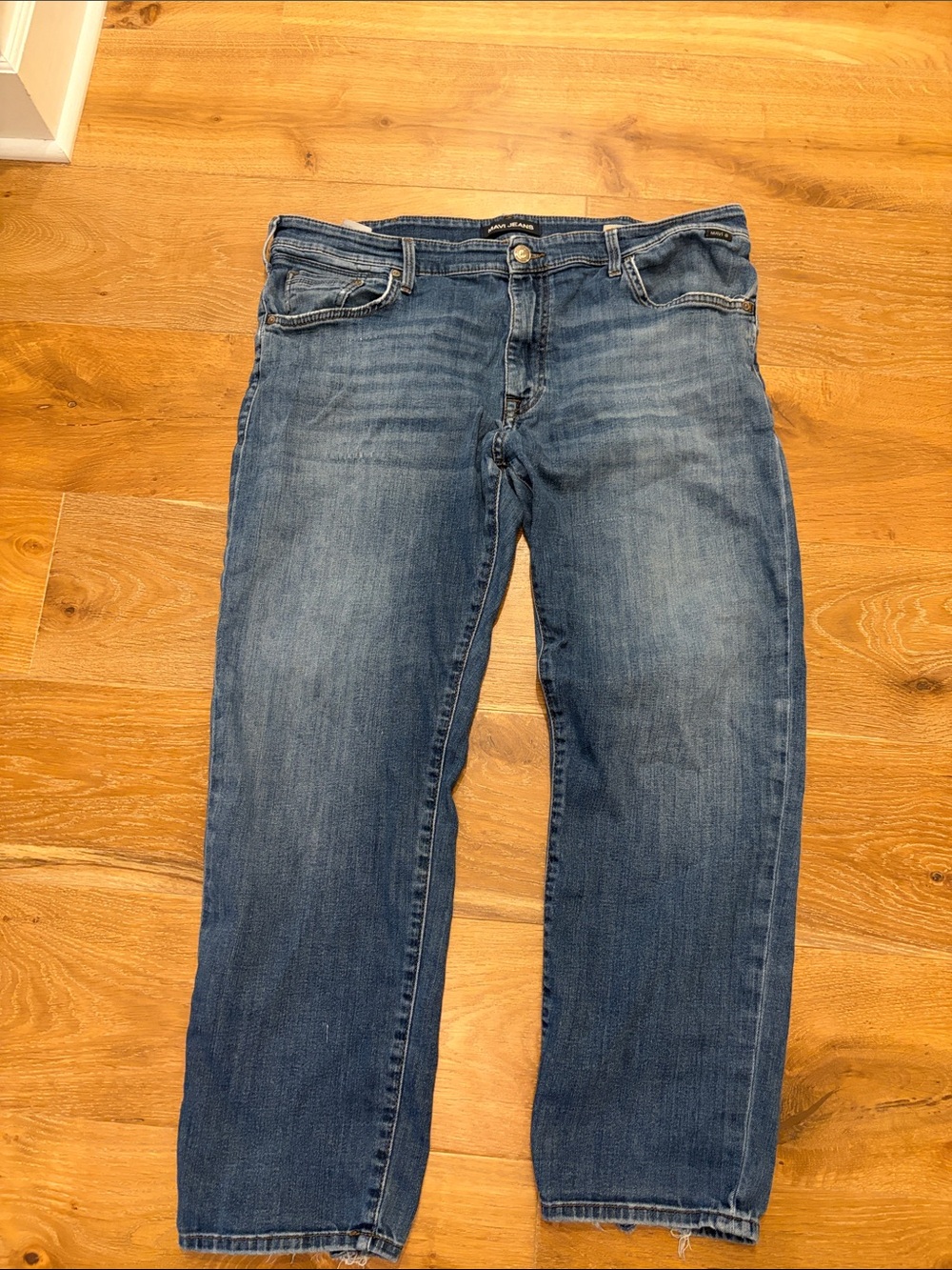 Mavi Straight-Leg Men's Jeans in Medium Blue Wash